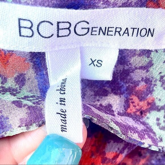 BCBGeneration Cutout Back Blouse - Picture 4 of 5